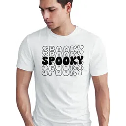 Seekbuylove Men Pure Cotton Typography Printed Bio Finish Regular Fit T-shirt-picture-51