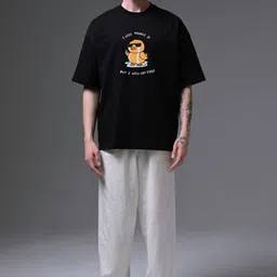 Stitchmeashirt Graphic Printed Drop-Shoulder Sleeves Activchill Pure Cotton T-shirt-picture-17