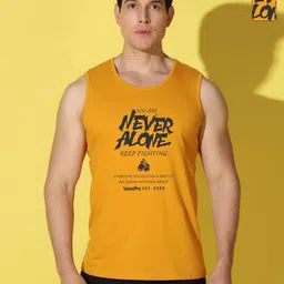 WOOSTRO Men Pack of 2 Typography Printed Round Neck Cotton Slim Fit Sports T-shirts-picture-30