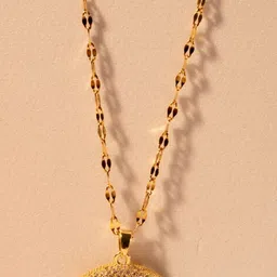 RaasRani Gold-Plated Evil Eye Pendant Chain-picture-13