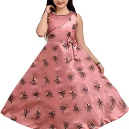 PRENA FASHION Floral Satin Bodycon Maxi Dress-image-0