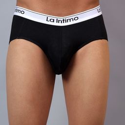 La Intimo Low-Rise Basic Briefs LXMUBR01BK-picture-14