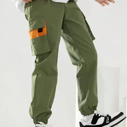 BAESD Boys Relaxed Cargos Trousers-picture-48