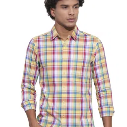 Being Human Men Classic Opaque Checked Casual Shirt-image-66