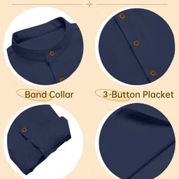 ZELINCO Men Thread Work Kurta image 5