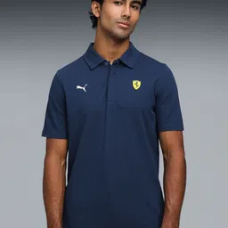 PUMA Motorsport Ferrari Sportswear Polo Collar Cotton T-shirt-picture-36