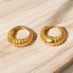 SHREE KRISHNA SHOPPING Unisex Gold-Plated Brass Earrings-picture-15