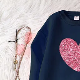 StyleCast x Revolte Girls Embellished Round Neck Top With Trousers image 5