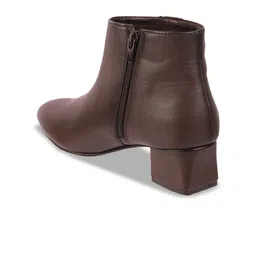 Mochi Women Synthetic Block-Heeled Regular Boots image 2