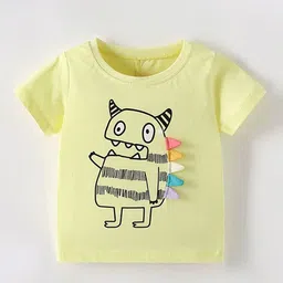 LULU & SKY Boys Printed V-Neck Applique T-shirt-picture-56