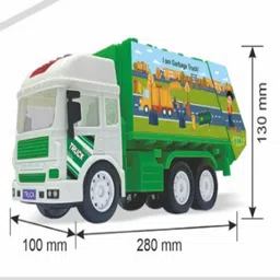 dezicon Friction PoLemmo VS-2507 Garbage Truck-DZC10 image 4