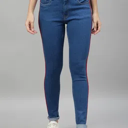 Esplendido Women Jean Slim Fit Mid-Rise Side Stripes Stretchable Jeans-picture-20