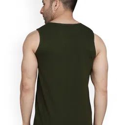 SLOWLORIS Men Pack Of 2 Printed Combed Cotton Scoop Neck Gym Vests image 2