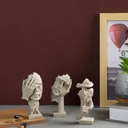 TAYHAA Beige Figurine Showpiece-image-97