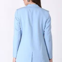 edenryd Women Solid Single Breasted Formal Blazer image 2