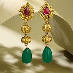 Fabindia Women Contemporary Jadau Drop Earrings-picture-28