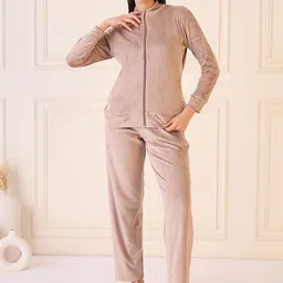 Sweet Dreams Women Self Design Round Neck T-shirt Pyjamas Night suit-picture-11