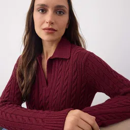 Trendyol Women Cable Knit Pullover-picture-24