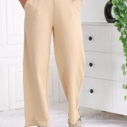 Mlada Women Original Flared Easy Wash Trousers-image-0