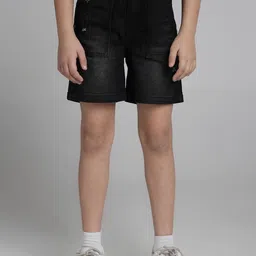 UNDER FOURTEEN ONLY Girls Washed Denim Shorts Technology-image-98
