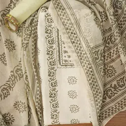 Desi Fusion Floral Printed Unstitched Dress Material-image-39