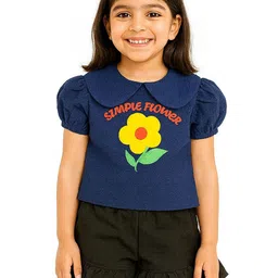 POP STREET KIDS Girls Floral Printed Top with Shorts-picture-43
