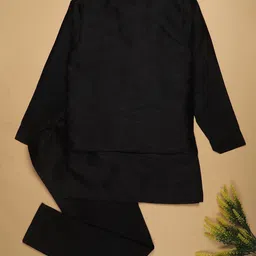 V-Mart Boys Solid Kurta with Pyjamas & Nehru jacket image 5