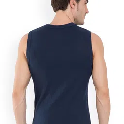 COLORS by Rupa Frontline Men Pack Of 2 Round Neck Basic Innerwear Vests image 4