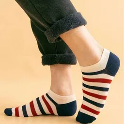 MJE Men Pack Of 5 Patterned Cotton Ankle Length Socks image 5