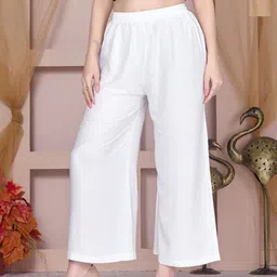Vivika Women 2 Flared Palazzos-image-15