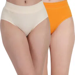 ORLIZEA Pack of 2 Women High-Rise Cotton Blend Hipster Briefs-picture-17