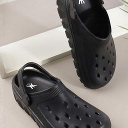 Kook N Keech Men Black EVA Clogs Set of 2-picture-3