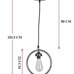 1ST TIME White & Bronze-Toned Self Assembly Ceiling Lamp image 2