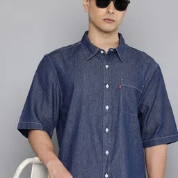 Levis Pure Cotton Boxy Fit Chambray Shirt-picture-28