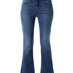 ONLY Women Flared High-Rise Light Fade Stretchable Jeans image 2