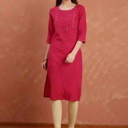 Anouk Women Yoke Design Flared Sleeves Kurta image 2