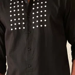 DENNISON Men Smart Slim Fit Geometric Printed Spread Collar Cotton Casual Shirt image 5