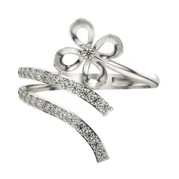 VALANOVA 14K White Gold Diamond Studded Ring 2.04 g-image-65