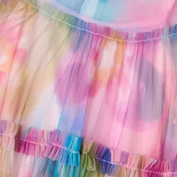 Angel & Rocket Tie and Dye Print A-Line Dress image 3