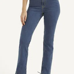 Levis Women Solid Slim Fit High-Rise Jeans-image-7