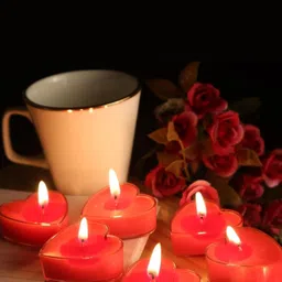 1ST TIME Red 5 Pieces Heart Shape Tea Light Candle-image-14