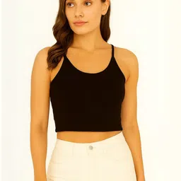 PUERY Women Cotton Tank Crop Top-picture-26