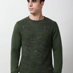Peter England Casuals Men Printed Crew Neck Sweatshirt-picture-9