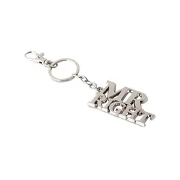 AUGEN Stainless Steel Mr Right Textured Key chain image 3