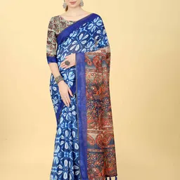 DIVASTRI Ethnic Motifs Printed Chanderi Saree-picture-35