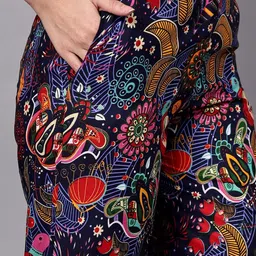 BEACH & HILL Floral Printed Pure Cotton Shirt & Trousers Co-Ord Set image 2