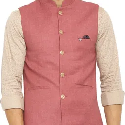 turtle Self Design Men Waistcoat image 1
