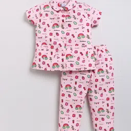 NAUTI KIDZ Girls Printed Night suit-image-43