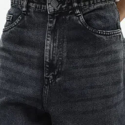 Urbano Fashion Men's Black Loose Baggy Fit Non-Stretchable Heavy Washed Jeans image 2