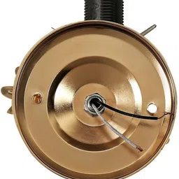 1ST TIME Yellow & Gold-Toned Textured Metal Traditional Wall Lamp image 2